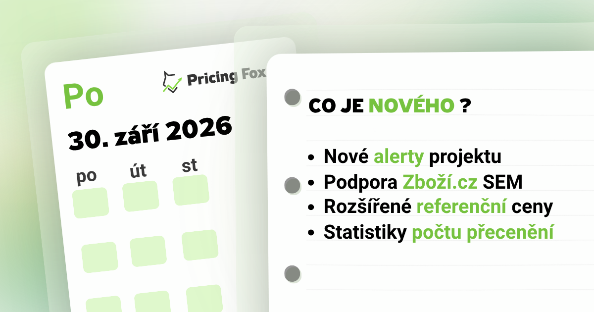 Septembrová aktualizácia Pricing Foxu: Alerty a podpora SEM